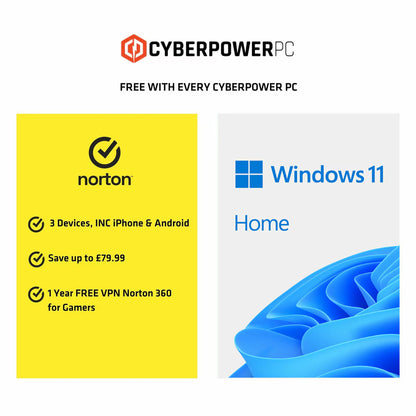 Cyberpower, AMD Ryzen 5, 16GB RAM, 1TB SSD, NVIDIA Geforce RTX 5060, Gaming Desktop PC