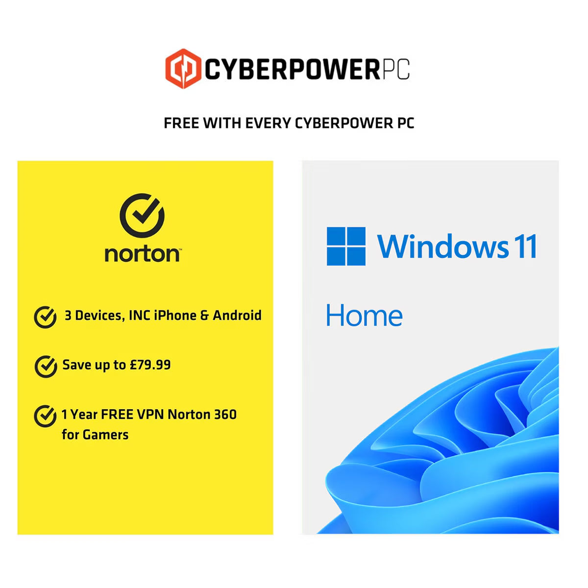 Cyberpower, AMD Ryzen 5, 16GB RAM, 1TB SSD, NVIDIA Geforce RTX 5060, Gaming Desktop Bundle