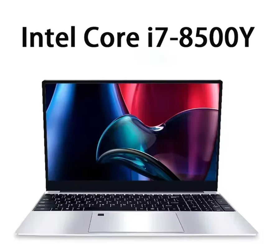 15.6" Intel Core I7 8500Y Windows 11 Pro Laptops Fingerprint Unlock 16GB RAM 2TB