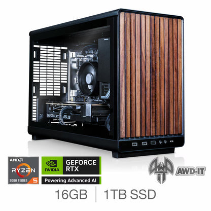 Compact 3, AMD Ryzen 5, 16GB RAM, 1TB SSD , NVIDIA Geforce RTX 5060, Gaming Desktop PC, 728-1A6-B38